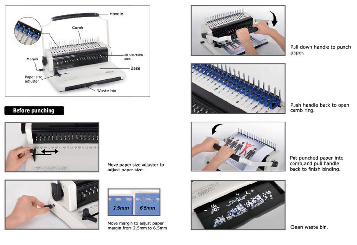 U568 Comb Binding Machine